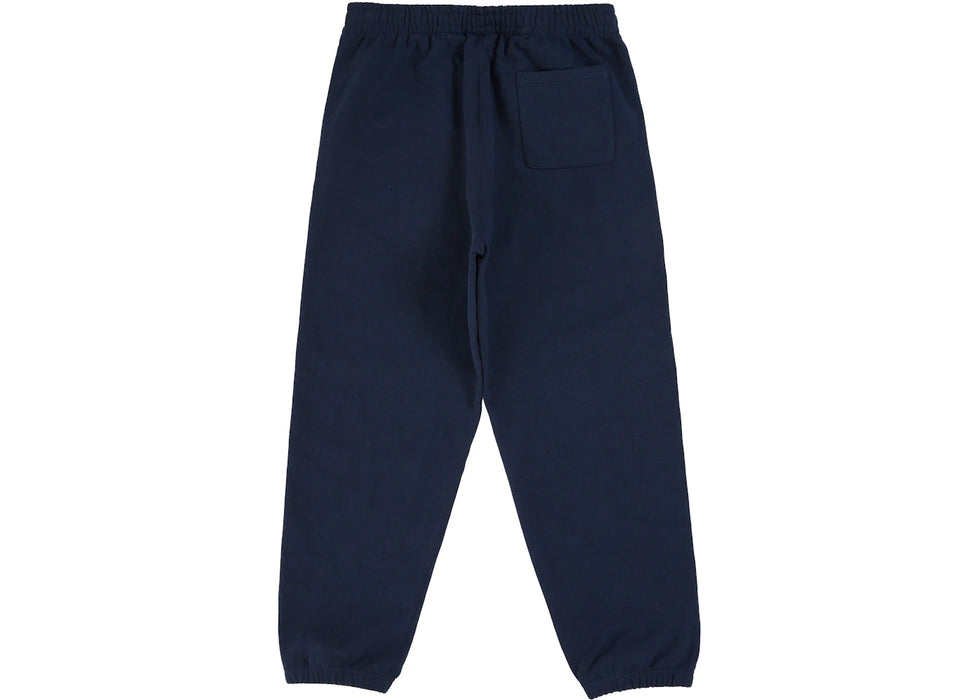 Supreme Satin Applique Sweatpant (SS26) Washed Navy
