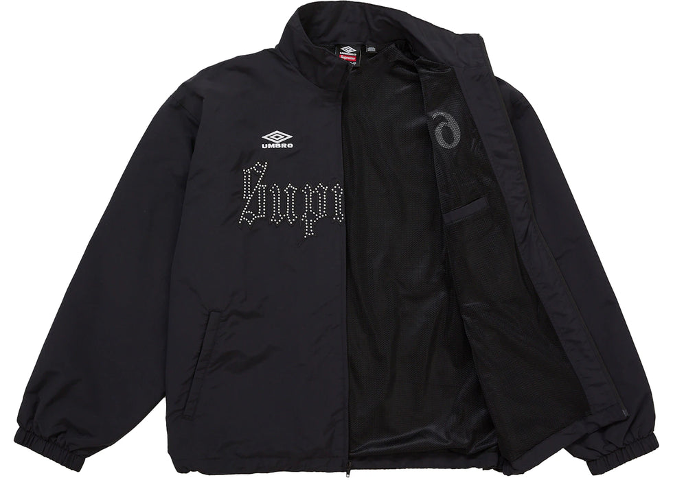 Supreme Umbro Rhinestone Track Jacket Black