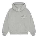 Broken Planet Star Logo Zip Up Hoodie Heather Grey