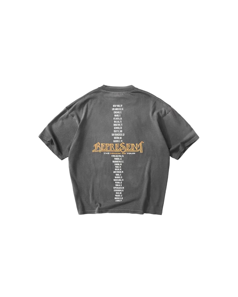 Represent Golden Tour T-Shirt  Sun Fade Grey