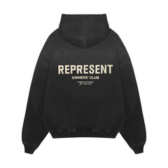 Represent Owner's Club Hoodie Aged Black