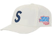 Supreme World Famous S Logo 6-Panel Hat White