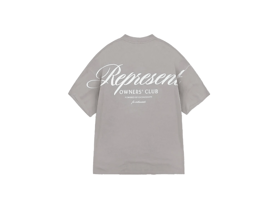 Represent Owners Club Script T-Shirt Slate
