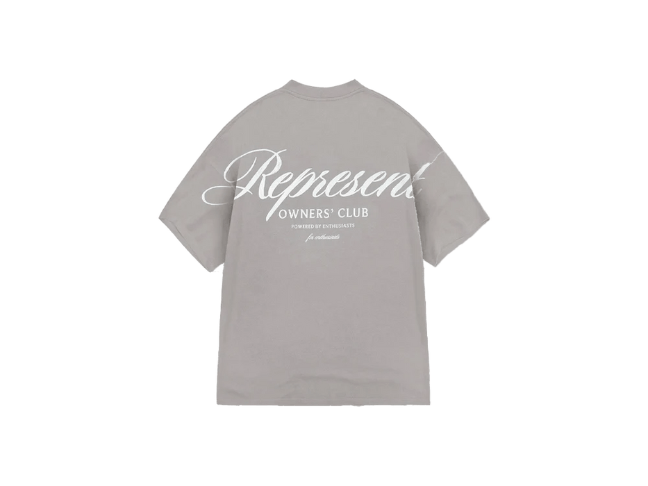 Represent Owners Club Script T-Shirt Slate