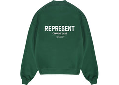 Represent Owner's Club Sweater Racing Green/White