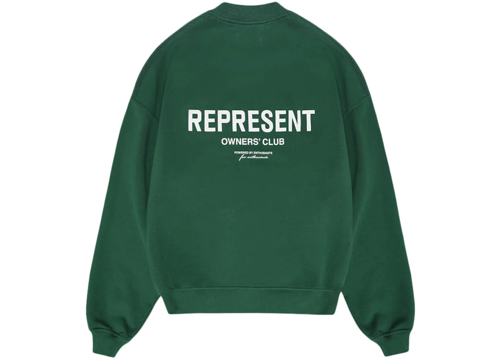 Represent Owner's Club Sweater Racing Green/White