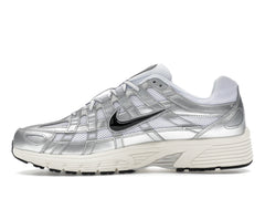 Nike P-6000 White Metallic Silver Flat Silver Black