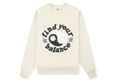 Broken Planet Find Your Balance Bone White Crewneck