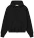 Fear of God Essentials Classic Fleece Zip-Up Hoodie Jet Black