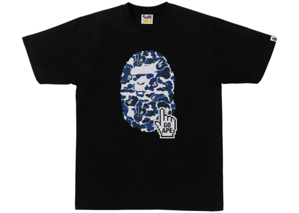 BAPE CAMO GO APE POINTER BIG APE HEAD TEE - GREEN