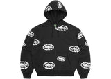 Corteiz x Denim Tears Island Wreath Zip Hoodie Black