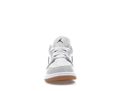 Jordan 1 Low White Neutral Grey Gum Midnight Navy (GS)
