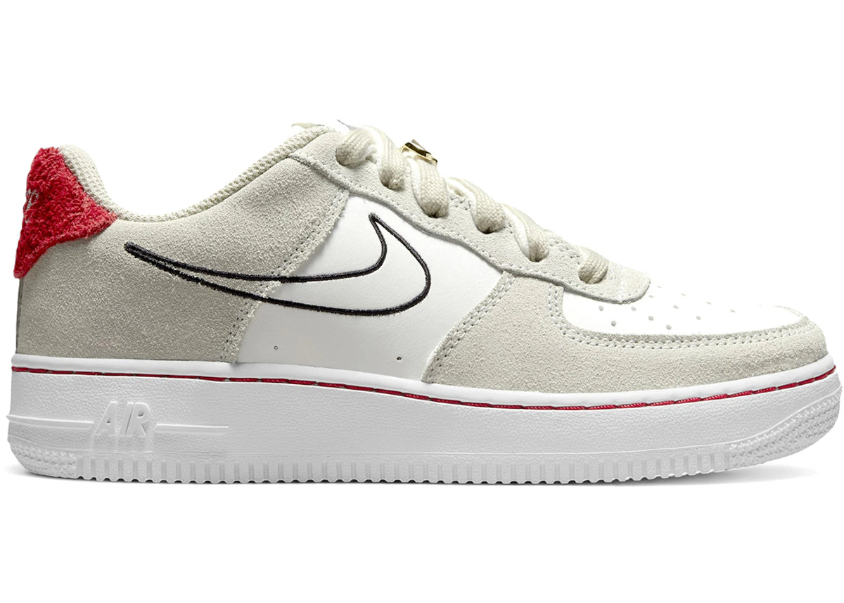 Nike Air Force 1 Low S50 Light Stone University Red (GS)