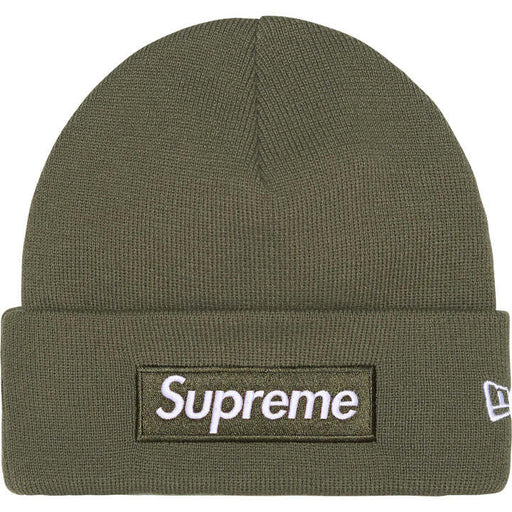 Supreme New Era Box Logo Beanie (FW25) Light Olive