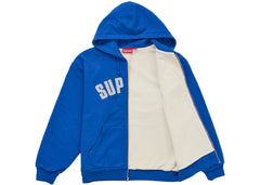 Supreme Arc Thermal Lined Zip Up Hooded Sweatshirt (FW26) Royal