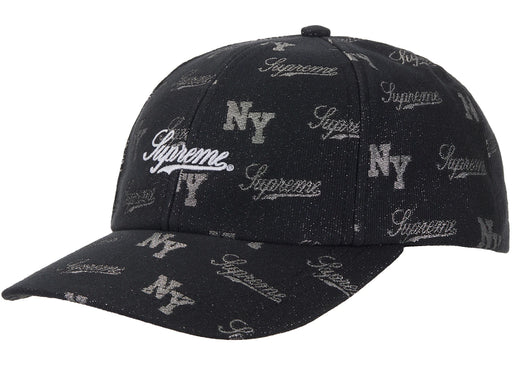 Supreme Monogram 6-Panel Black