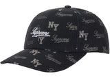 Supreme Monogram 6-Panel Black