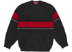 Supreme Brushed Stripe Sweater Black