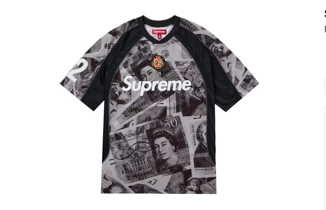 Supreme Pounds Soccer Jersey Black
