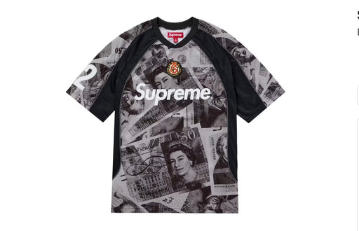Supreme Pounds Soccer Jersey Black