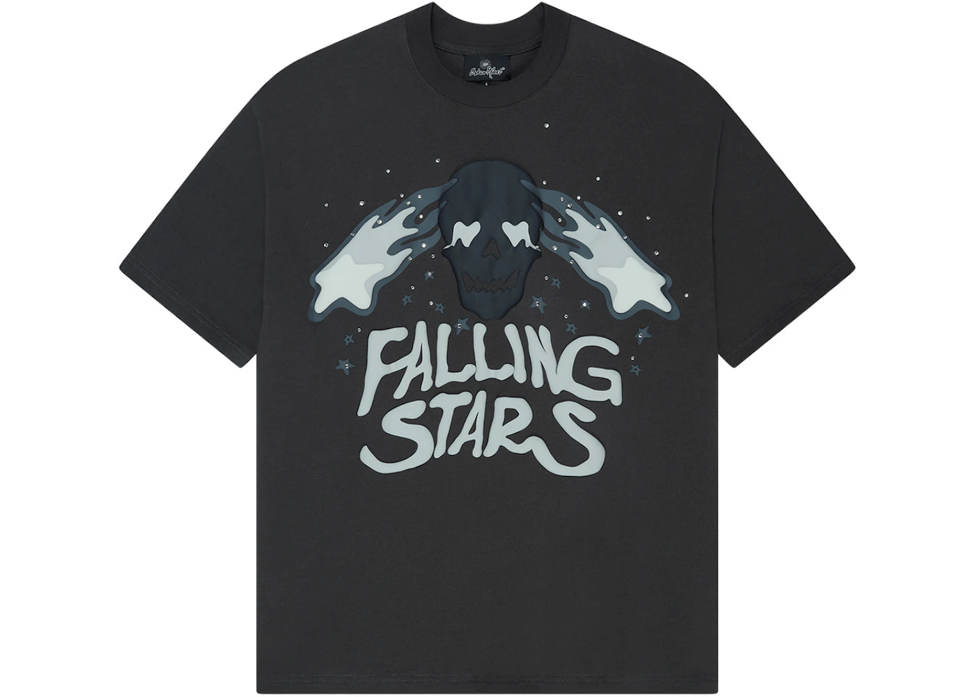 Broken Planet Falling Stars T-Shirt Soot Black