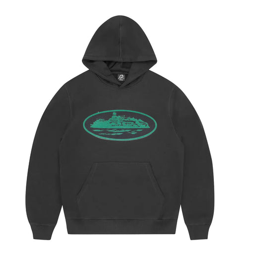 Corteiz Alcatraz Hoodie Black/Green