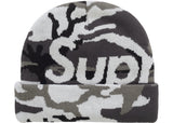 Supreme Camo Big Logo Beanie Snow Camo