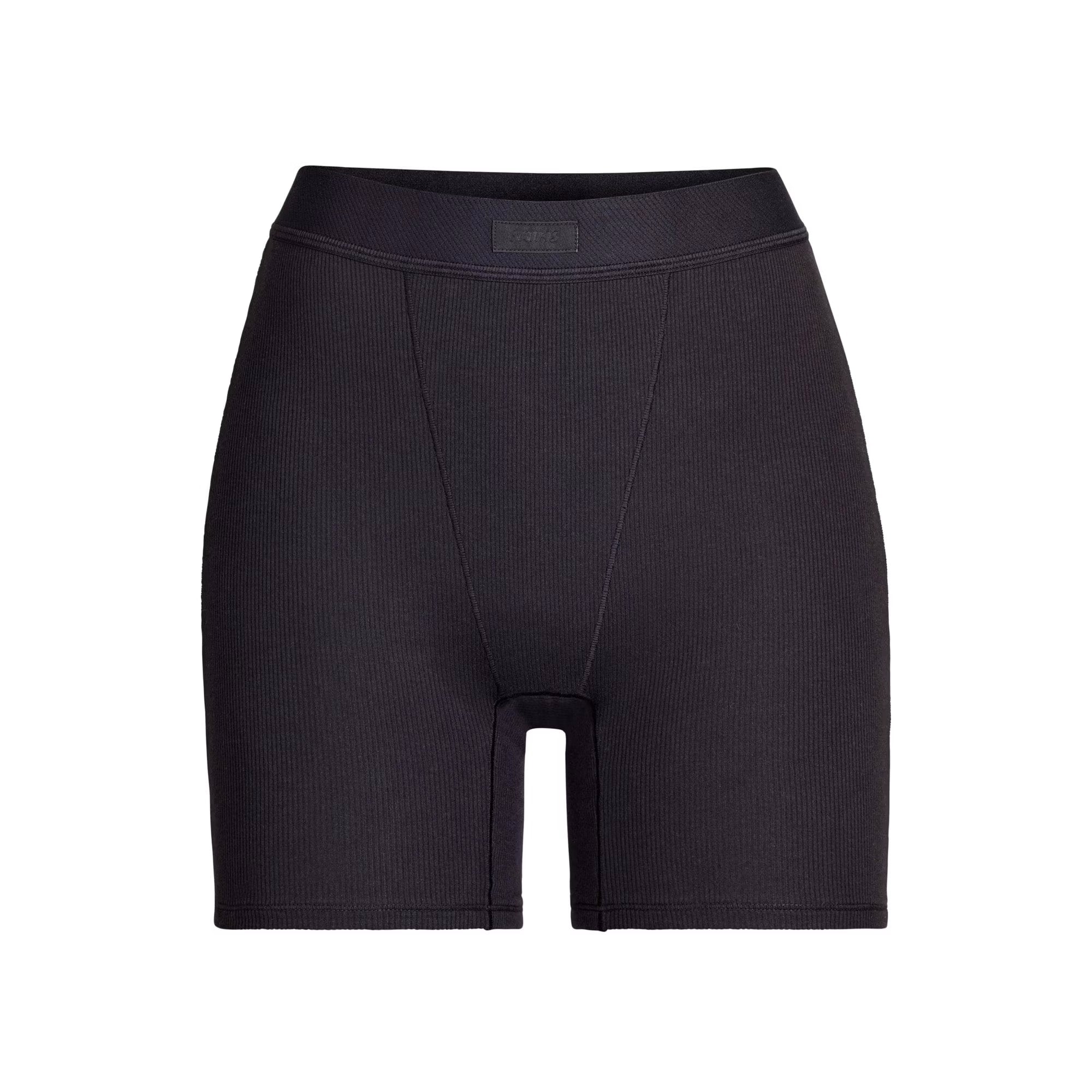SKIMS COTTON RIB BOXER SOOT