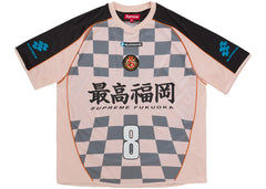 Supreme Checkerboard Soccer Jersey Pink