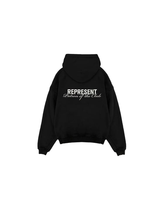 Represent Patron Of The Club Hoodie Black