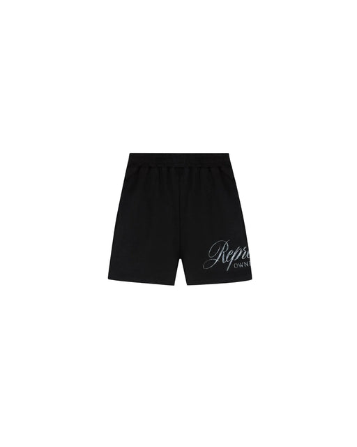 Represent Owners Club Script Mesh Shorts Black