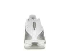 Nike Shox R4 White Bright Crimson Metallic Silver