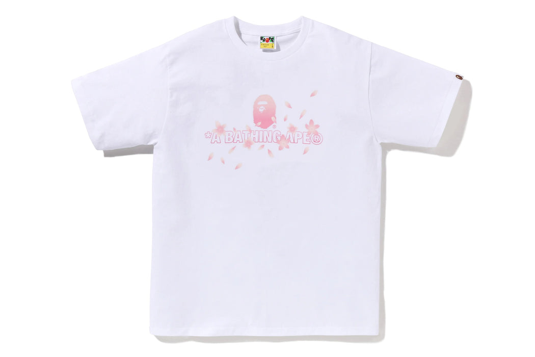 A Bathing Ape Sakura Logo Tee White