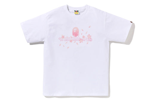 A Bathing Ape Sakura Logo Tee White
