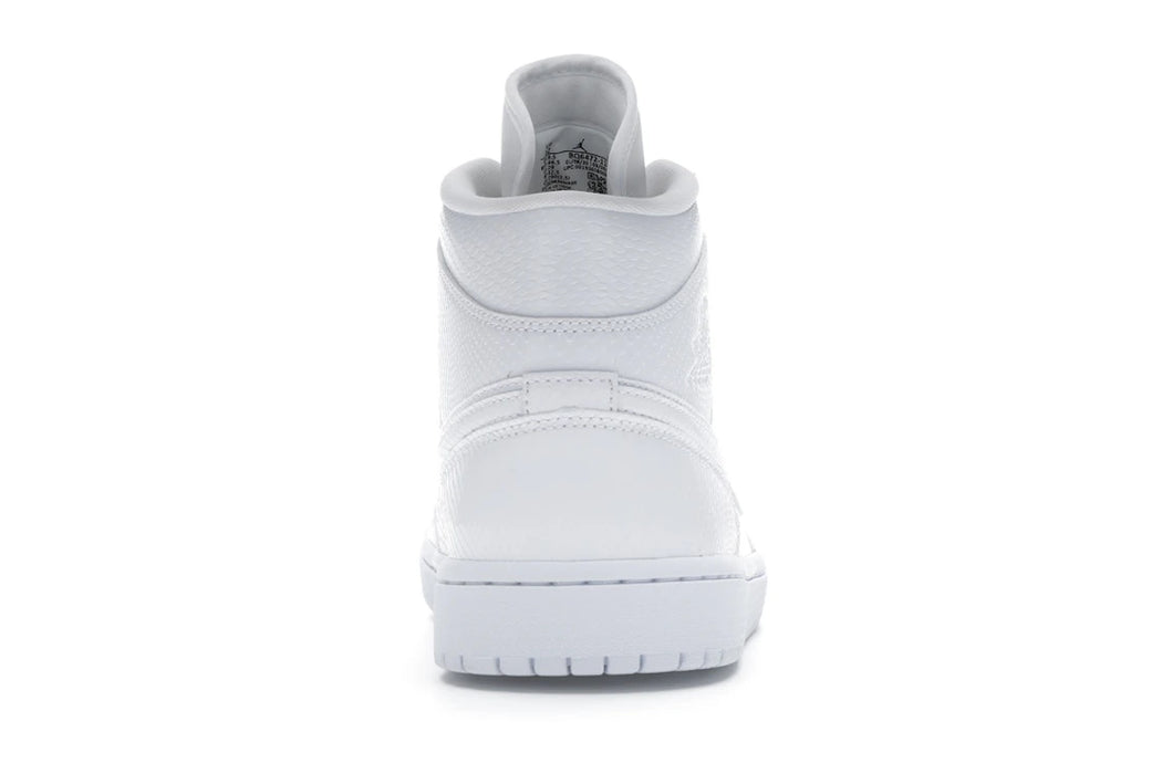 Jordan 1 Mid White Snakeskin (Women's)