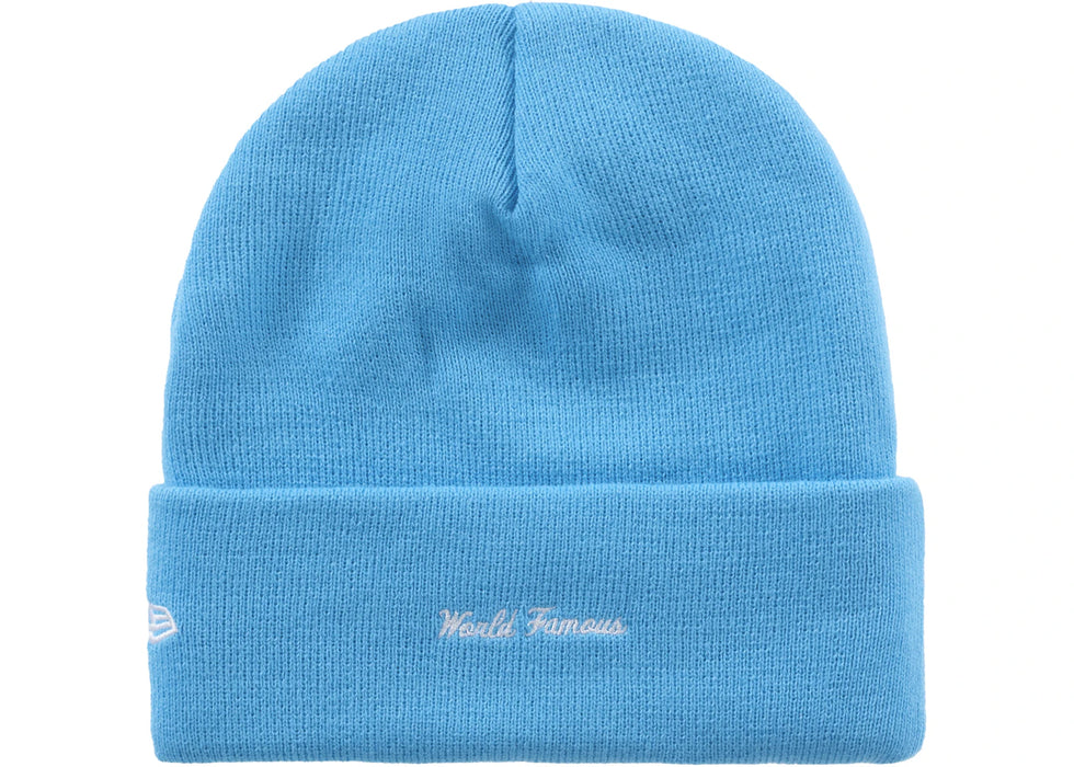 Supreme New Era Box Logo Beanie (FW25) Cyan