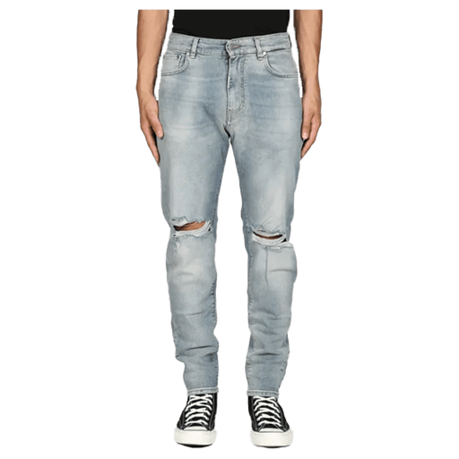 Represent Baggy Destroyer Denim In Blu