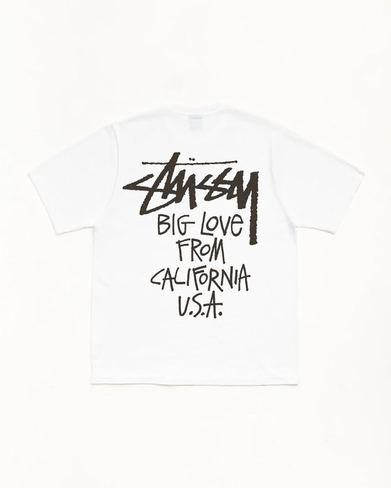 Stussy  Big Love Tee Mens White