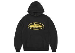 Corteiz Alcatraz Hoodie Black/Yellow