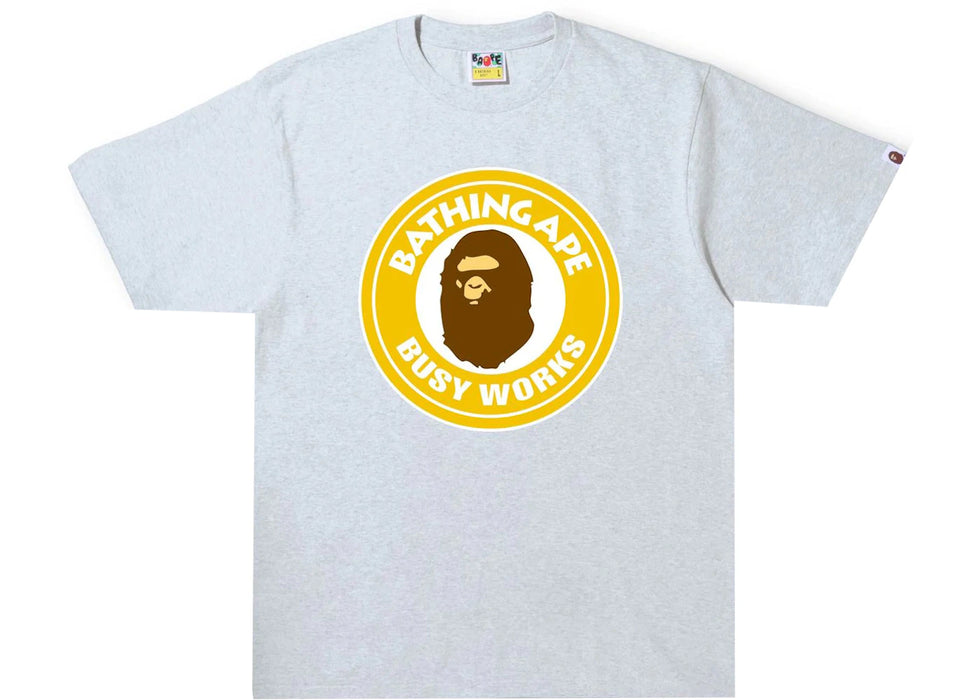 BAPE Colors Busy Works Tee Gray
