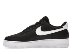 Nike Air Force 1 Low '07 Black White Pebbled Leather