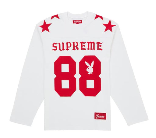 Supreme Playboy L/S Football Top White