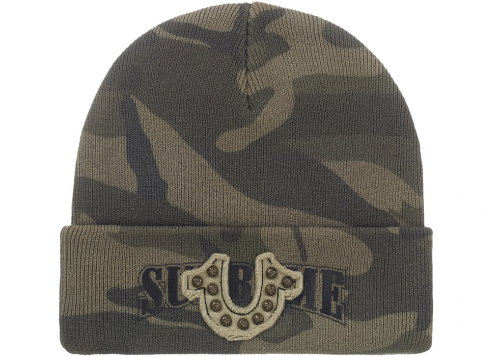 Supreme True Religion Beanie (FW25) Woodland Camo