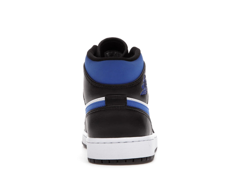 Jordan 1 Mid White Black Racer Blue