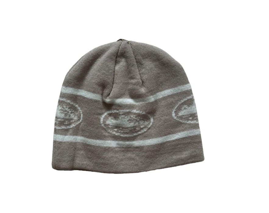 Corteiz Repeat Alcatraz Beanie Brown Cream