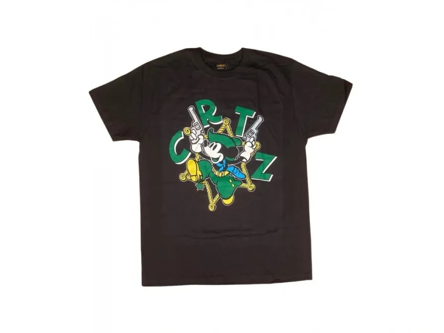 Corteiz Mickey Wit Da Blicky Tee Black Green