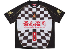 Supreme Checkerboard Soccer Jersey Black