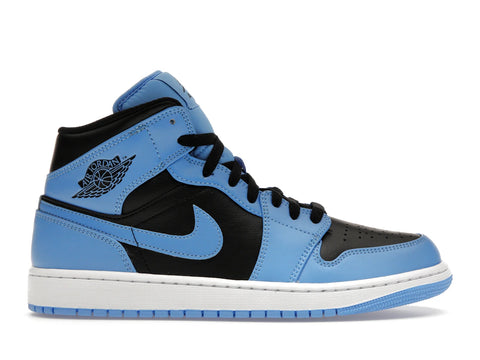 Jordan 1 Mid University Blue Black