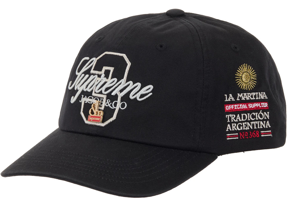 Supreme La Martina 6-Panel Black