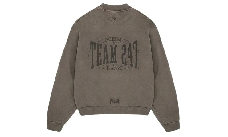 Represent 247 X Everlast Training Camp Boxy Sweater - Washed Brown
